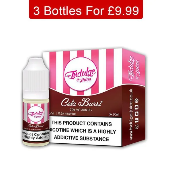 Cola Burst E-Juice By Indulge-0