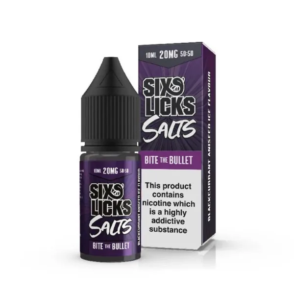 Bite The Bullet Nic Salt e Liquid by Six Licks-0